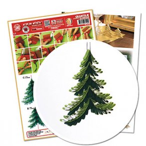 Quilling Template Ark - Christmastree - Grantr