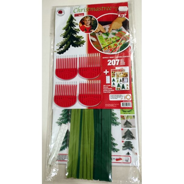 Quilling - Christmastree - Grantrer / Juletrer - Grn Kit