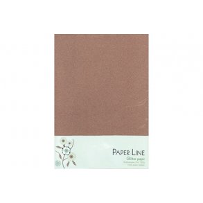 Paper Line Glitter Papir - Kobber