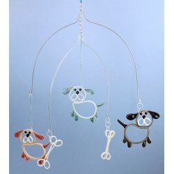 Quilling Template Ark - Dog &amp; Teddy - Hund og Bamse