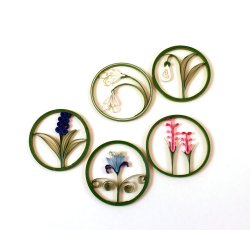 Quilling Template Ark - Mini Flower Rings - Mini Blomster ringe