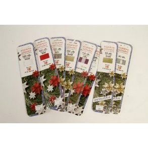 10 mm Stjernestrimler - 40 Stk. - Guld Metalfolie