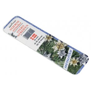 15 mm Stjernestrimler - 40 stk - Slv Metalfolie