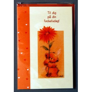 Kort til F&oslash;dselsdag - k&aelig;rlige