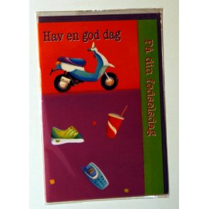 F&oslash;dselsdagskort - Teenage