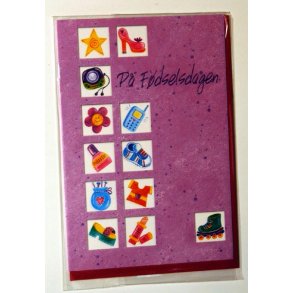 F&oslash;dselsdagskort - Teenage