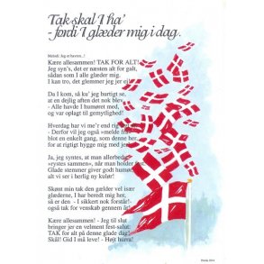 Tak skal I ha' - fordi I glder mig i dag