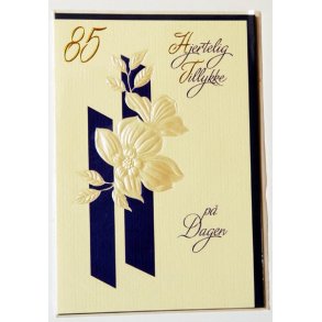F&oslash;dselselsdagskort 85 &aring;r - med kuvert