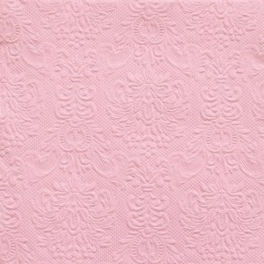 Serviet - Elegance med prget mnster - Rose / Lyserd