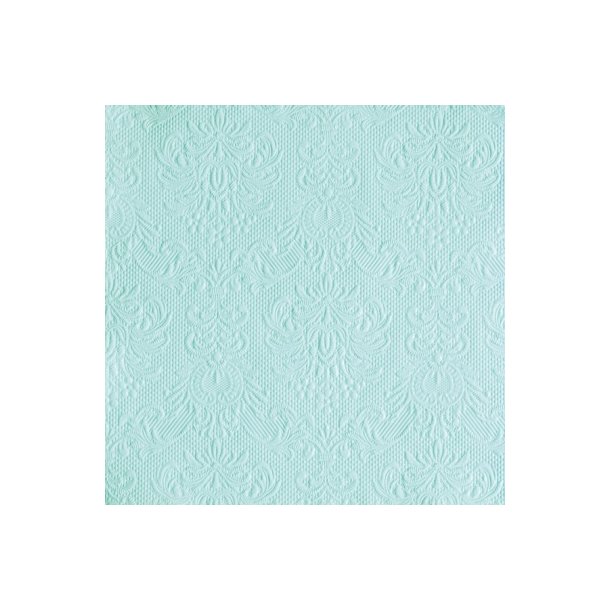 Serviet - Elegance med prget mnster - Aqua