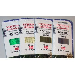 Stjernestrimler - Metalfolie til julestjerner