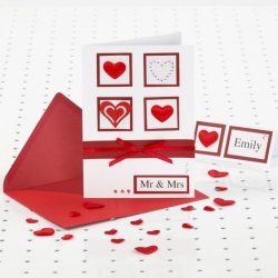 Kortpynt - 12 Stk. Rhinstenshjerter