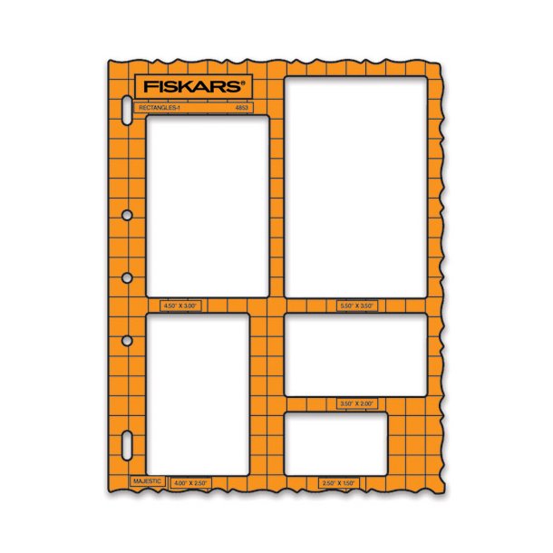 Fiskars skabelon med 5 Rektangler / mnster kant