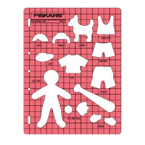 Fiskars skabelon med 13 Forme/Figurer Dreng