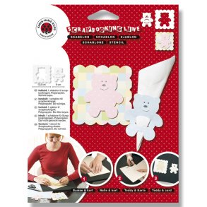 Skabelon - Serviet og kortpynt - Bamse