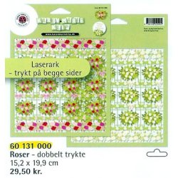 Laserstickers Roser - Dobbelt trykte