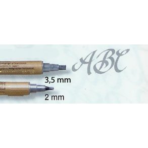 Kalligrafipenne - Sølvmetallic