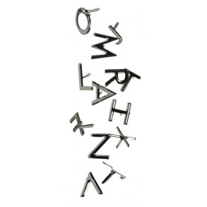 Brads - Bogstaver - slv - store