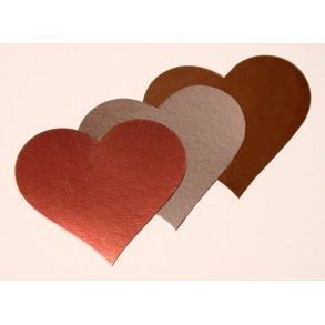 Hjerte Karton - Guld