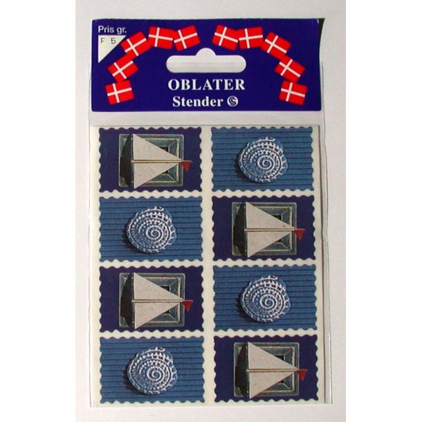 Sejlskib oblater/stickers