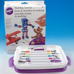 Modellerings st til Fondant - Wilton 8 dele ialt