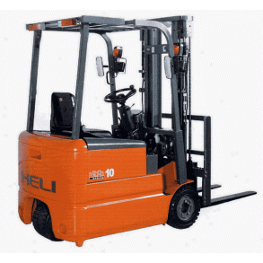 Heli  1,0 tons el DC gaffeltruck - 3 hjulet