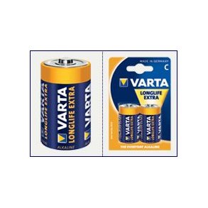 C Varta LongLife Extra 1,5 volt batteri