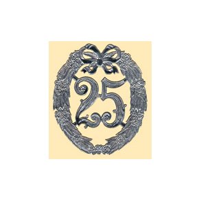 Skilt 25 år - Sølvbryllup