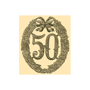 Skilt 50 år - Guldbryllup