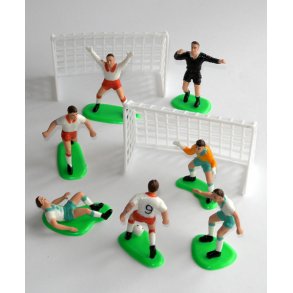 Fodbolds�t med dommer til kagepynt, bordpynt