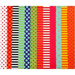 Glanspapir - 12 forskellige motiver - 50 ark