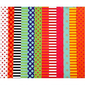 Glanspapir - 12 forskellige motiver - 50 ark