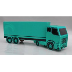 Sangskjuler - bil, lastbil (truck med sttevogn) Turkis