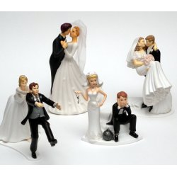 13 cm kagefigur til bryllup - Brudevals