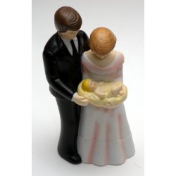 16,5 cm kagefigur til bryllup - Bryllup & barned&aring;b