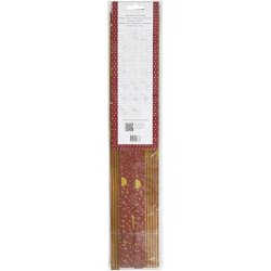 15 mm 25 mm Stjernestrimler - 48 stk. Rd/Guld i 3 mnstre - Copenhagen