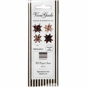  5 mm Stjernestrimler - 100 stk. - i 4 mnstre - Oslo