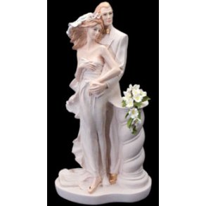 24 cm kagefigur til bryllup - brudepar