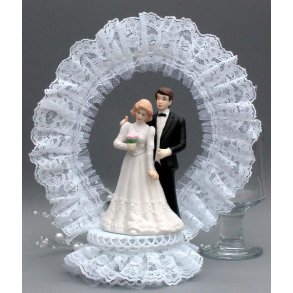 20 cm kagefigur til bryllup - brudepar
