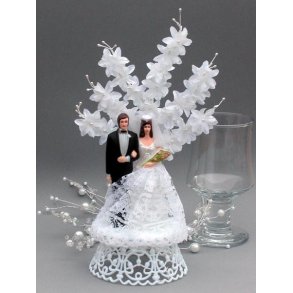 20 cm kagefigur til bryllup - brudepar