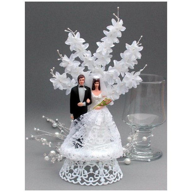 20 cm kagefigur til bryllup - brudepar