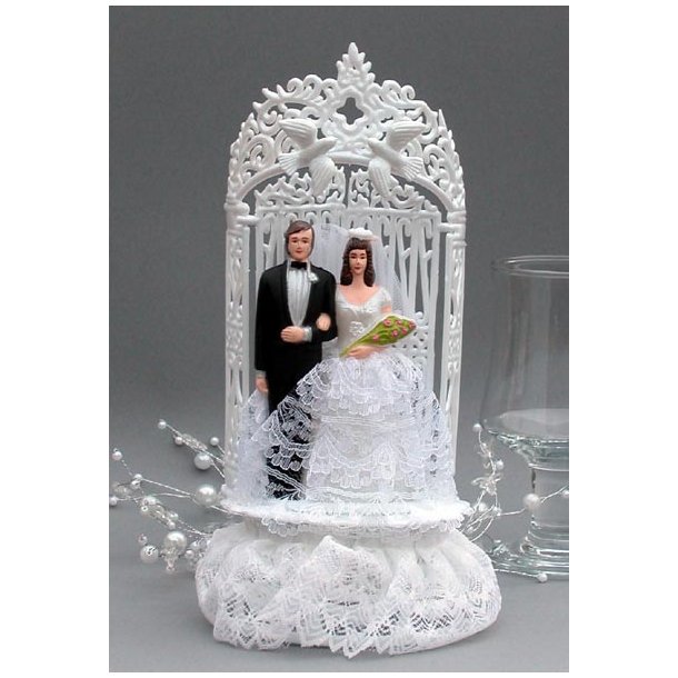 22,5 cm kagefigur til bryllup - brudepar