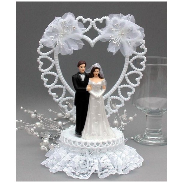 24 cm kagefigur til bryllup - brudepar