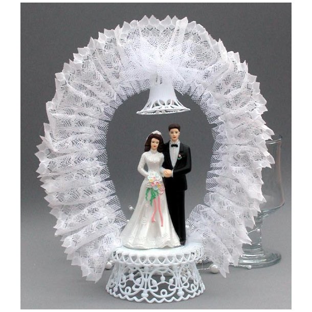 26 cm kagefigur til bryllup - brudepar