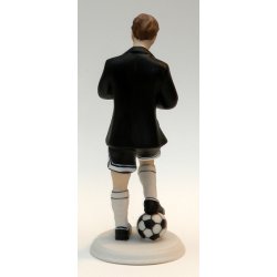 14 cm kagefigur eller bordpynt fodbolddreng