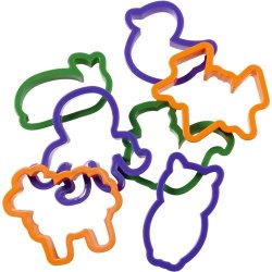 Udstikker St - Dyr i plastik - 50 stk. ialt