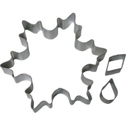 Udstikker St - Jul - Snekrystal / Snefnug - 3 dele