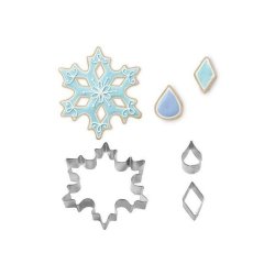 Udstikker St - Jul - Snekrystal / Snefnug - 3 dele