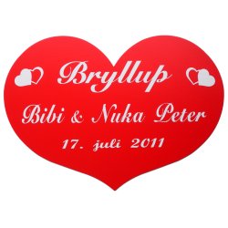  Skjold til bryllup - Fix og frdig