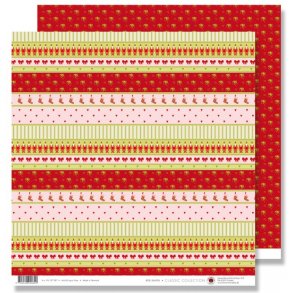 Scrapbookingark - Julemand - Rød